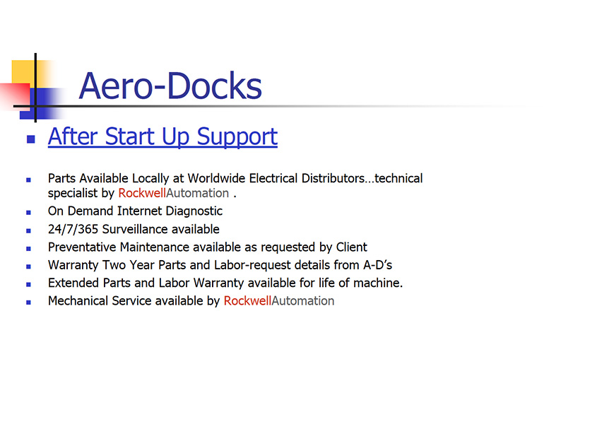 Aero-Docks System III Tutorial Pages